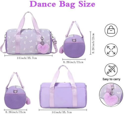 Fashionable MANDOTOS INTERNATIONAL backpack with bowknot pattern, foldable design, 20-35L capacity, suitable for travel and daily use.