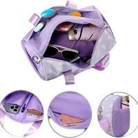 Fashionable MANDOTOS INTERNATIONAL backpack with bowknot pattern, foldable design, 20-35L capacity for stylish everyday use.