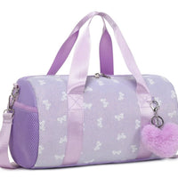 Fashionable MANDOTOS backpack with bowknot pattern, foldable design, 20-35L capacity, suitable for travel or daily use.