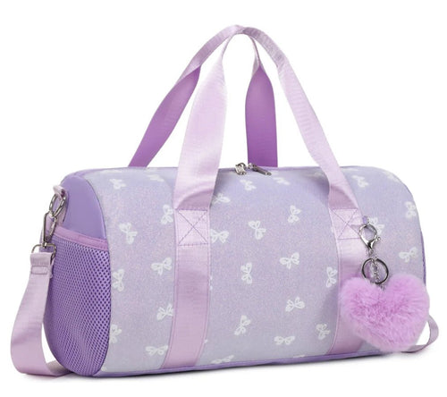 Fashionable MANDOTOS backpack with bowknot pattern, foldable design, 20-35L capacity, suitable for travel or daily use.
