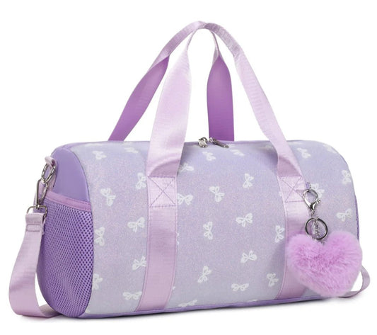 Fashionable MANDOTOS backpack with bowknot pattern, foldable design, 20-35L capacity, suitable for travel or daily use.