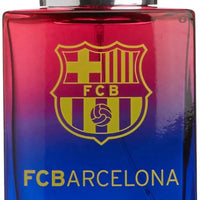 FC Barcelona Men's Fresh Essence cologne bottle by Mandotos International, 3.4 oz, featuring the club's logo and fresh scent packaging