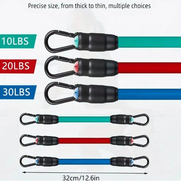 Mandotos International FlexFit ankle resistance bands for strength training, shown in a close-up on a white background.