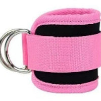 Mandotos International FlexFit ankle resistance bands for lower body workouts, showing colorful elastic bands on a white background.