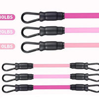 Mandotos International FlexFit ankle resistance bands for strength training and lower body workouts, shown in use.