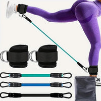 Mandotos International FlexFit ankle resistance bands for strength training and physical therapy exercises.
