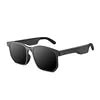 Mandotos International Bluetooth wireless polarized UV400 sunglasses for unisex driving and sports in white with custom design