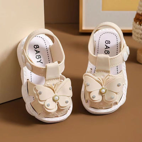 Girls' summer sandals from MANDOTOS INTERNATIONAL with non-slip soft soles, ideal for infants and little princesses on the beach.