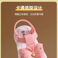Girls' summer sandals by MANDOTOS INTERNATIONAL, soft sole, non-slip infant baby princess beach shoes, colorful and comfortable.
