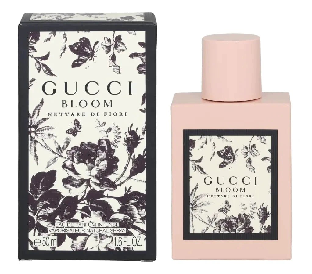 Gucci Bloom Nettare Women's Intense Eau de Parfum 1.7 oz bottle, featuring floral fragrance and elegant design.