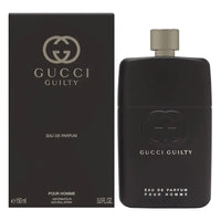 Mandotos International Gucci Guilty men's Eau de Parfum 150mL bottle with sleek packaging on a white background.