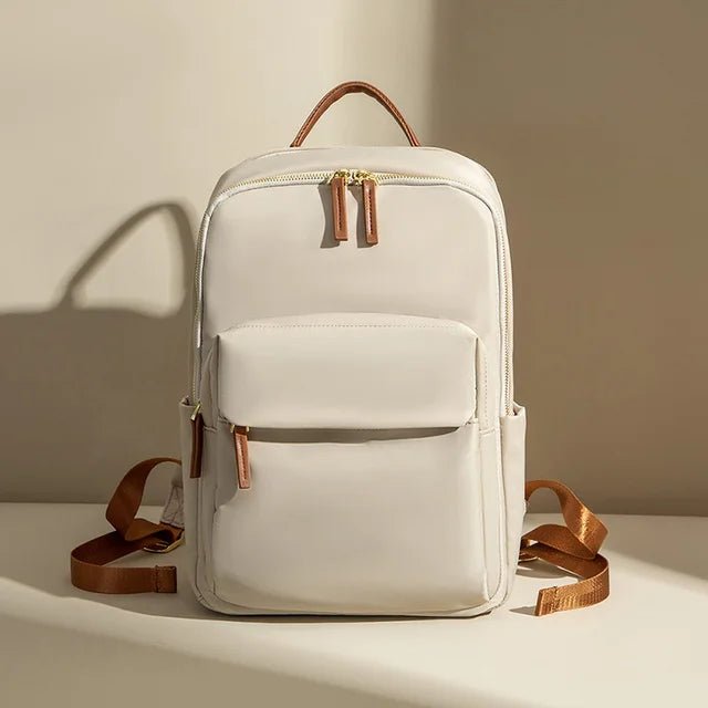 High-quality waterproof laptop backpack by MANDOTOS INTERNATIONAL, designed for business travel with multiple compartments and durable fabric.