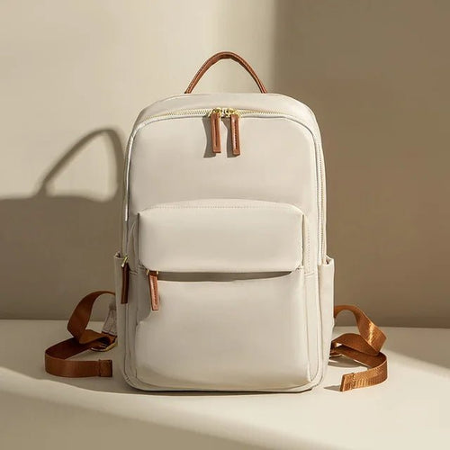 High-quality waterproof laptop backpack by MANDOTOS INTERNATIONAL, designed for business travel with multiple compartments and durable fabric.