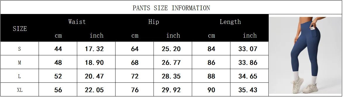 Mandotos International high waist women's yoga leggings with pockets, stretch fit, push-up design, ideal for fitness and running.
