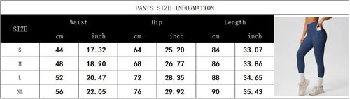 Mandotos International high waist women's yoga leggings with pockets, stretch fit, push-up design, ideal for fitness and running.