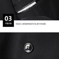 Italian style slim fit 8XL men's business suit set by MANDOTOS INTERNATIONAL, ideal for weddings, grooms, and best men.