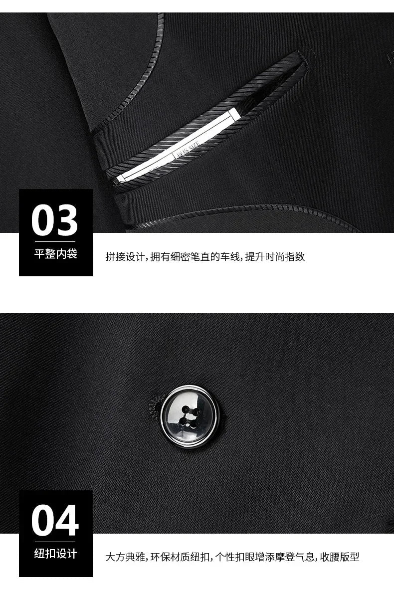 Italian style slim fit 8XL men's business suit set by MANDOTOS INTERNATIONAL, ideal for weddings, grooms, and best men.