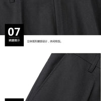Italian style slim fit 8XL business suit set by Mandotos International, perfect for wedding groom or best man attire.