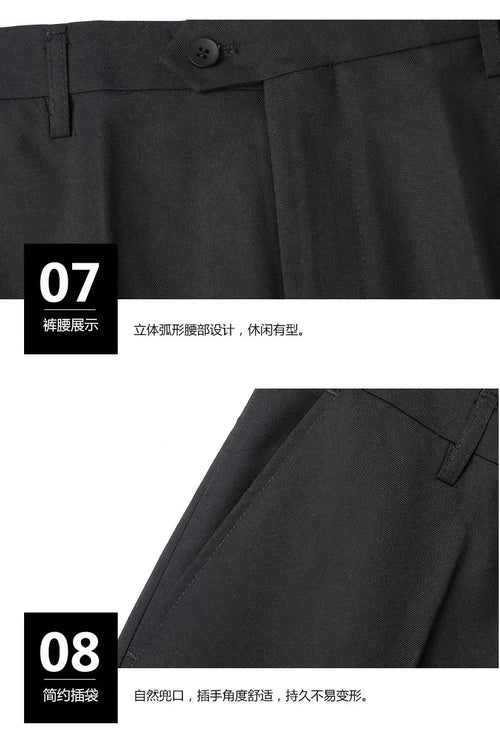 Italian style slim fit 8XL business suit set by Mandotos International, perfect for wedding groom or best man attire.