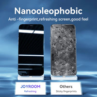 Mandotos International Joyroom iPhone Pro Max HD tempered glass screen protector set with 1, 2, or 3 pieces for durable phone protection.