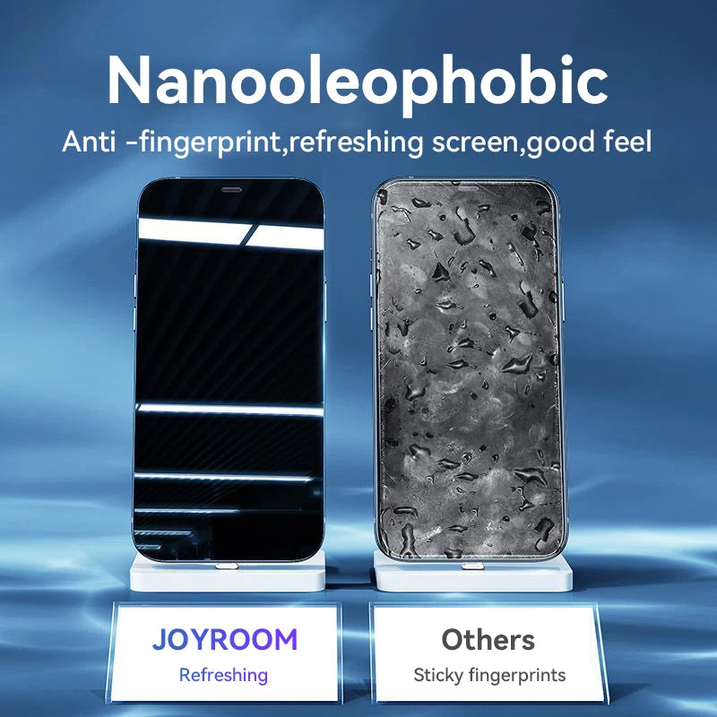 Mandotos International Joyroom iPhone Pro Max HD tempered glass screen protector set with 1, 2, or 3 pieces for durable phone protection.