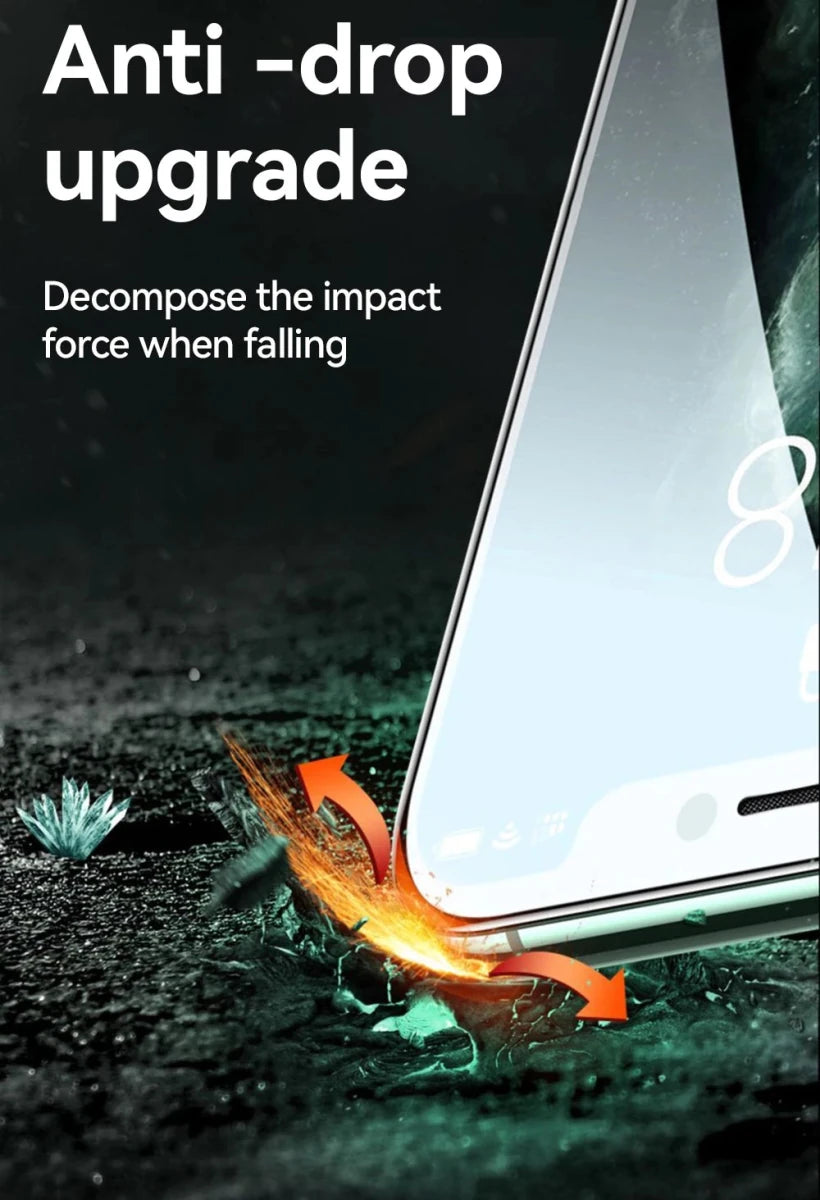 Mandotos International Joyroom HD tempered glass screen protector for iPhone Pro Max, available in 1, 2, or 3-piece sets.