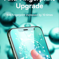 Mandotos International Joyroom iPhone Pro Max HD glass screen protector set with 1, 2, or 3 tempered glass protectors for full screen protection.