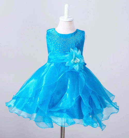 Kids glam dresses and gowns by MANDOTOS INTERNATIONAL featuring sparkly fabrics and stylish designs for special occasions.