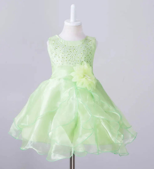 Kids glam dresses and gowns by MANDOTOS INTERNATIONAL, featuring colorful, stylish party dresses for children.
