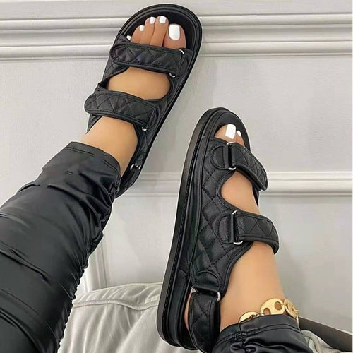 Ladies' Breeze Velcro Sandals by MANDOTOS INTERNATIONAL featuring adjustable straps and comfortable design.