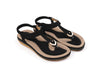 Ladies' chic beach flip flops by MANDOTOS INTERNATIONAL with stylish straps and comfortable soles, perfect for summer outings.
