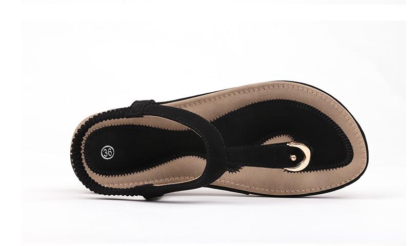 Ladies' chic beach flip flops by MANDOTOS INTERNATIONAL featuring stylish straps and comfortable soles for warm weather.