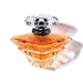 Lancôme Trésor Eau de Parfum bottle with rose, lilac, peach, and apricot blossom notes, elegant romantic women's perfume.