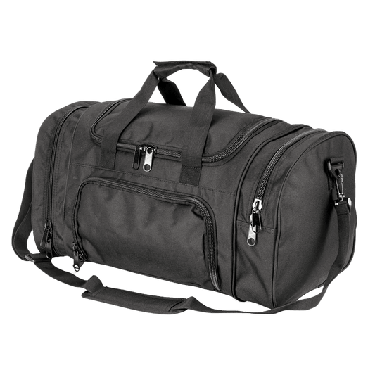 Mandotos International large capacity tactical duffel bag with shoe compartment, ideal for travel, sports, and gym use.
