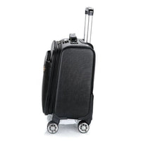 Large capacity tactical travel trolley luggage with integrated laptop backpack from MANDOTOS INTERNATIONAL, suitable for business trips and travel.