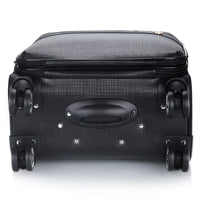 Large capacity tactical travel trolley luggage with built-in laptop backpack from MANDOTOS INTERNATIONAL, designed for versatile travel.