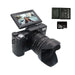 MANDOTOS INTERNATIONAL LenoSharp 64MP 5K VlogCam with 40X zoom showing the camera lens and controls.