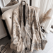 Mandotos International LuxeBreeze UV scarf featuring lightweight fabric with sun protection, stylish design, and vibrant colors.