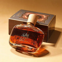 Luxury Arabian Musk Oud and Cedarwood men's Eau de Toilette by MANDOTOS INTERNATIONAL, featuring a sleek bottle and elegant design.