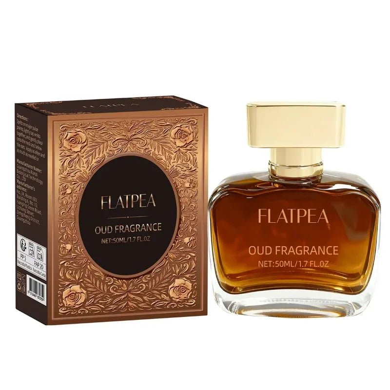 Luxury Arabian Musk Oud and Cedarwood men's Eau De Toilette by MANDOTOS INTERNATIONAL, featuring a sleek bottle with aromatic fragrance.
