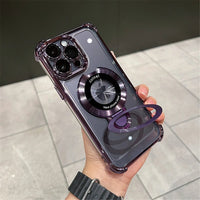 Luxury shockproof magnetic MagSafe case for iPhone 17 Pro Max by MANDOTOS INTERNATIONAL, featuring a sleek design and protective build.
