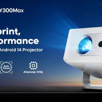 Mandotos International Magcubic Pro 4K Android 11 projector with dual WiFi 6 and Bluetooth 5.0 for home and outdoor cinema use.