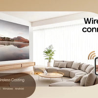 Mandotos International Magcubic Pro 4K Android 11 projector with dual WiFi 6 and Bluetooth 5.0, suitable for home and outdoor cinema use.