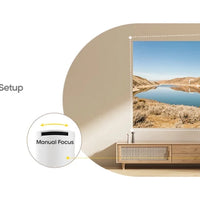 Mandotos International Magcubic Pro 4K Android 11 projector with dual Wi-Fi 6 and Bluetooth 5.0 for home and outdoor cinema use.