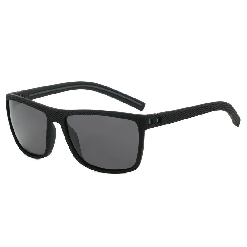Men's black metal framed sunglasses with TAC lenses, suitable for day and night driving and stylish daily leisure wear.