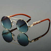 Men's black metal framed sunglasses with TAC lenses, suitable for day and night driving, stylish daily leisure eyewear by MANDOTOS INTERNATIONAL.