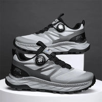 Men's breathable mesh summer running shoes and outdoor hiking sneakers by MANDOTOS INTERNATIONAL, featuring lightweight design and athletic style.