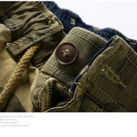 Men's camouflage street outdoor stretch tooling shorts by Mandotos International, featuring a casual fit and durable fabric.