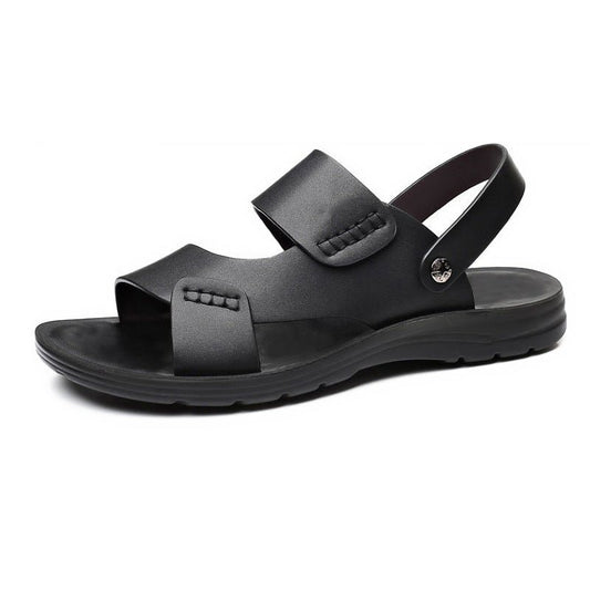 Men's Coastal Stroll Sandals by MANDOTOS INTERNATIONAL with adjustable straps and cushioned soles for comfortable walking.