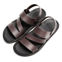 Men's Coastal Walk Sandals by MANDOTOS INTERNATIONAL with open-toe design and adjustable straps for comfortable summer footwear.